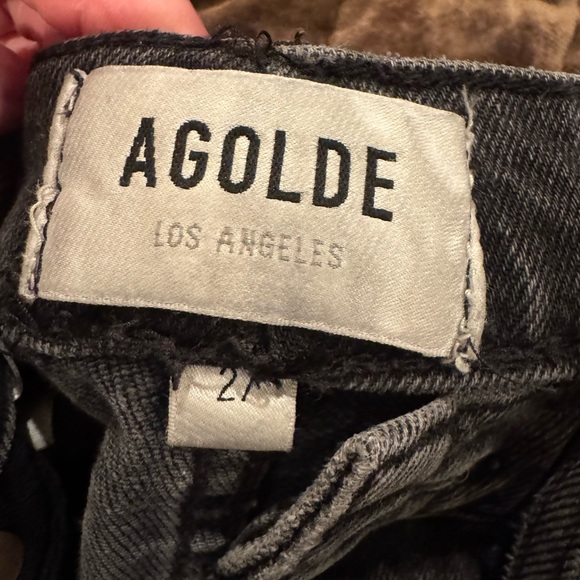 AGOLDE High Rise Stovepipe Jeans in Metal Size 27 - Picture 7 of 11